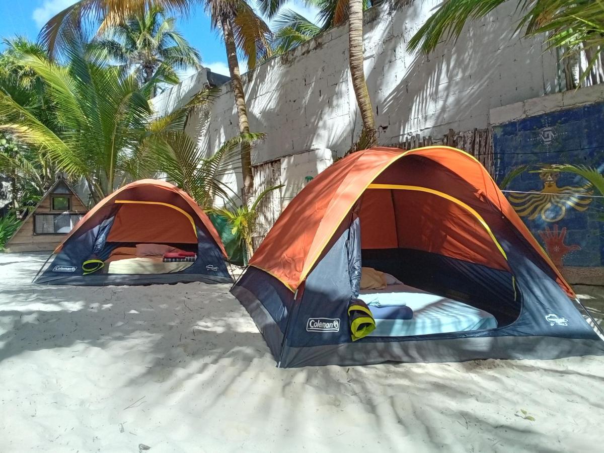 Chavez Eco Beach Camping And Cabanas Tulum Dış mekan fotoğraf