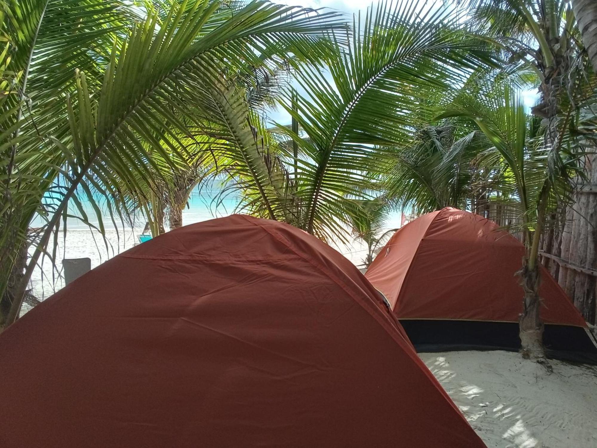 Chavez Eco Beach Camping And Cabanas Tulum Oda fotoğraf
