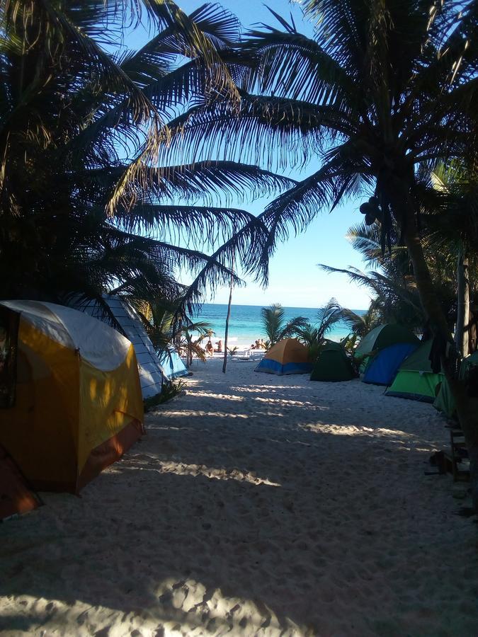 Chavez Eco Beach Camping And Cabanas Tulum Dış mekan fotoğraf