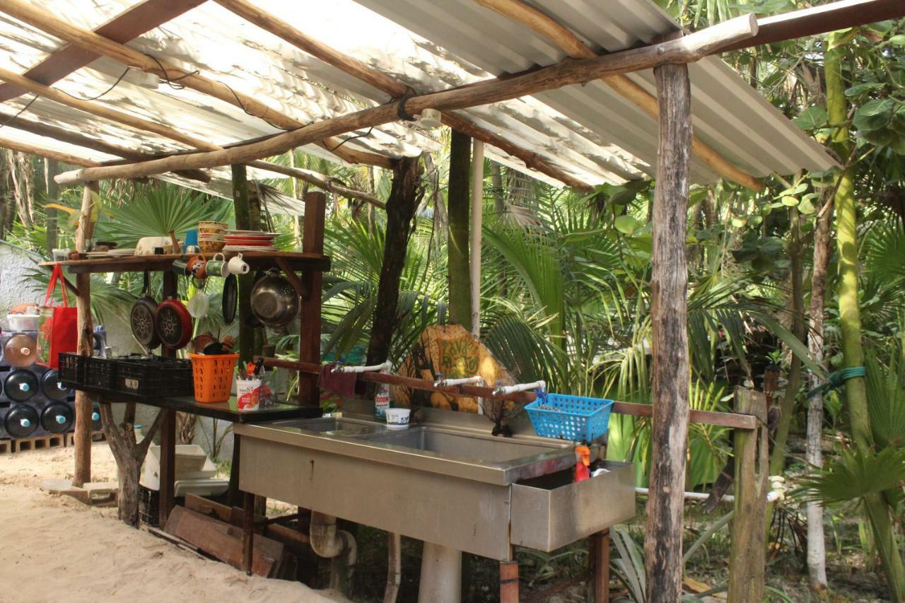 Chavez Eco Beach Camping And Cabanas Tulum Dış mekan fotoğraf